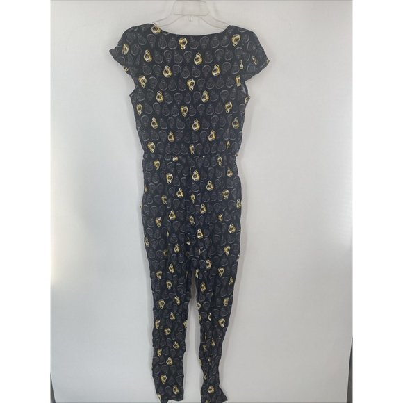 Her Universe Black Star Wars Rayon Space Galaxy Jumsuit Romper Size Small - Picture 5 of 6